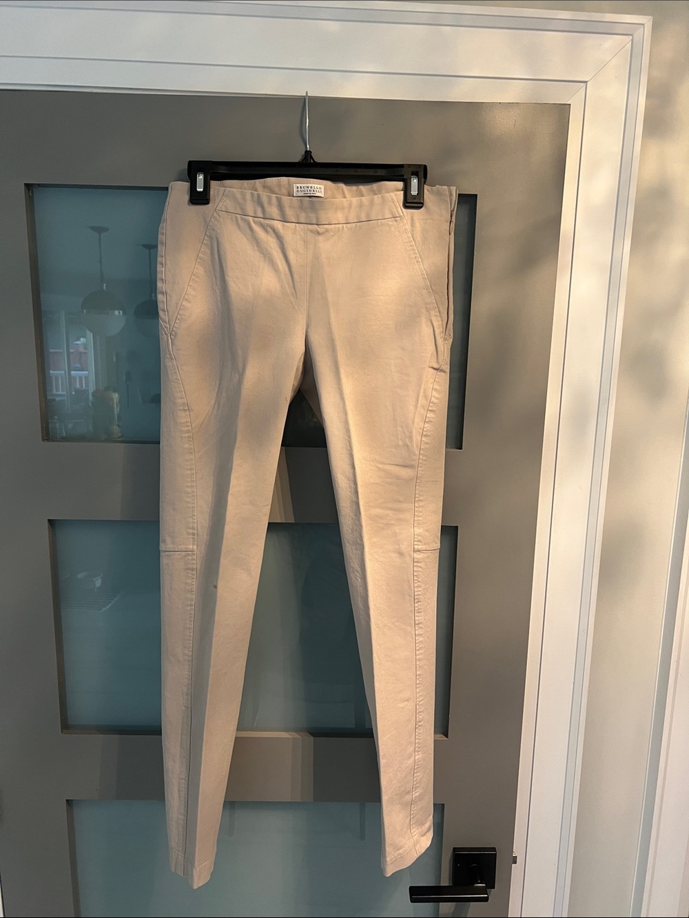 Brunello Cucinelli Light Beige Skinny Jeans